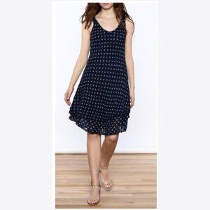 Italian made Charlie B Layered gauze sleeveless polka dot dress